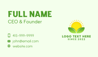 Sun Sprout Gardening Business Card