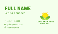 Sun Sprout Gardening Business Card Design