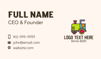 Colorful Toy Train Business Card