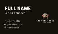 Muscle Fitness Bodybuilder Business Card