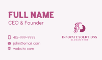 Woman Hair Salon Business Card