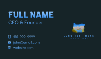 Oregon Mountain Lake Business Card Design