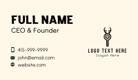 Wrench Hardware Antler Business Card