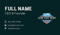 Mountain Ice Fire Business Card