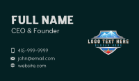 Mountain Ice Fire Business Card Design