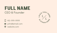 Generic Accounting Lettermark Business Card