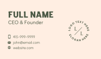 Generic Accounting Lettermark Business Card Design