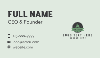 Weed Plant Emblem  Business Card