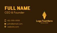 Organic Honey Ice Cream Business Card Design