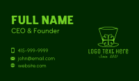 Minimalist Leprechaun Hat  Business Card