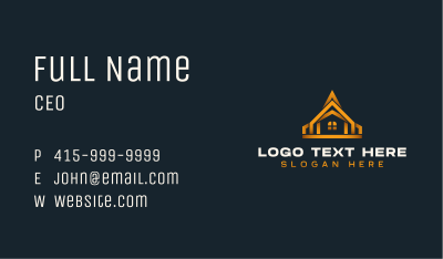 Home Roofing Maintenance Business Card
