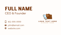 Montana Grizzly Bear Business Card Design