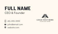 Home Builder Letter A & M Business Card