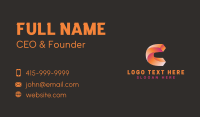 Creative Company Letter C Business Card
