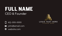 Modern Professional Letter A Business Card