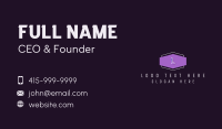 Purple H Badge Business Card Design