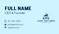 Blue Car Cleaning Business Card