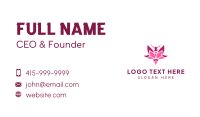 Pink Lotus Bee Business Card Design