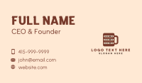 Coffee Server Business Card Design