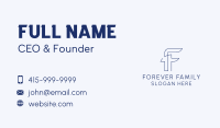 Startup Business Letter F Business Card Image Preview