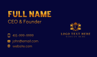 Premium Leaf Crest Business Card Design