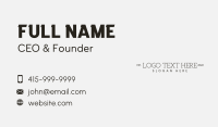 Fashion Business Card example 4