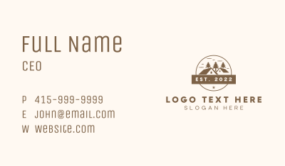 Rural Forest Housing Residence Business Card