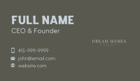 Elegant Boutique Wordmark Business Card