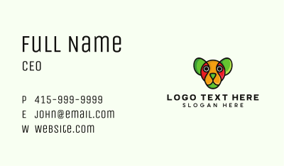 Colorful Watchdog Business Card