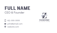 Corporate Professional Swoosh Letter Z Business Card Image Preview