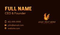 Hot Chicken Flame Business Card Design