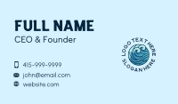 Ocean Water Wave  Business Card Design