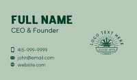 Green Marijuana Drug Business Card Design