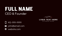 Fast Sports Car  Business Card