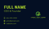 Eco Wellness Leaf Business Card