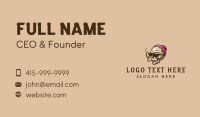 Skull Smoking Cigarette Business Card Design