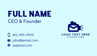 Video Camera Mail Business Card