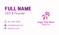 Abstract Flower Spa Business Card