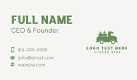 Lawn Plants Truck Business Card