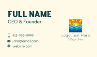 Summer Beach Sunset Business Card
