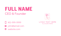 Floral Hand Bloom Business Card Design