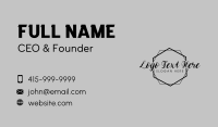 Fashion Wedding Wordmark Business Card