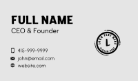Black Circle Business Business Card