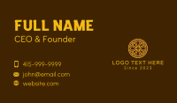 Geometric Mayan Ornament  Business Card Design