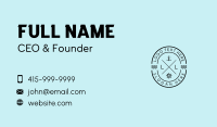 Nautical Ship Anchor Business Card Design