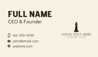 Black Chess Queen Grandmaster Business Card Design