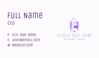 Fashion Swimsuit Apparel  Business Card
