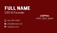 Fast Car Automobile Business Card