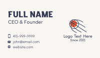 Monoline Basketball Blast  Business Card Design