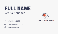 Monoline Basketball Blast  Business Card